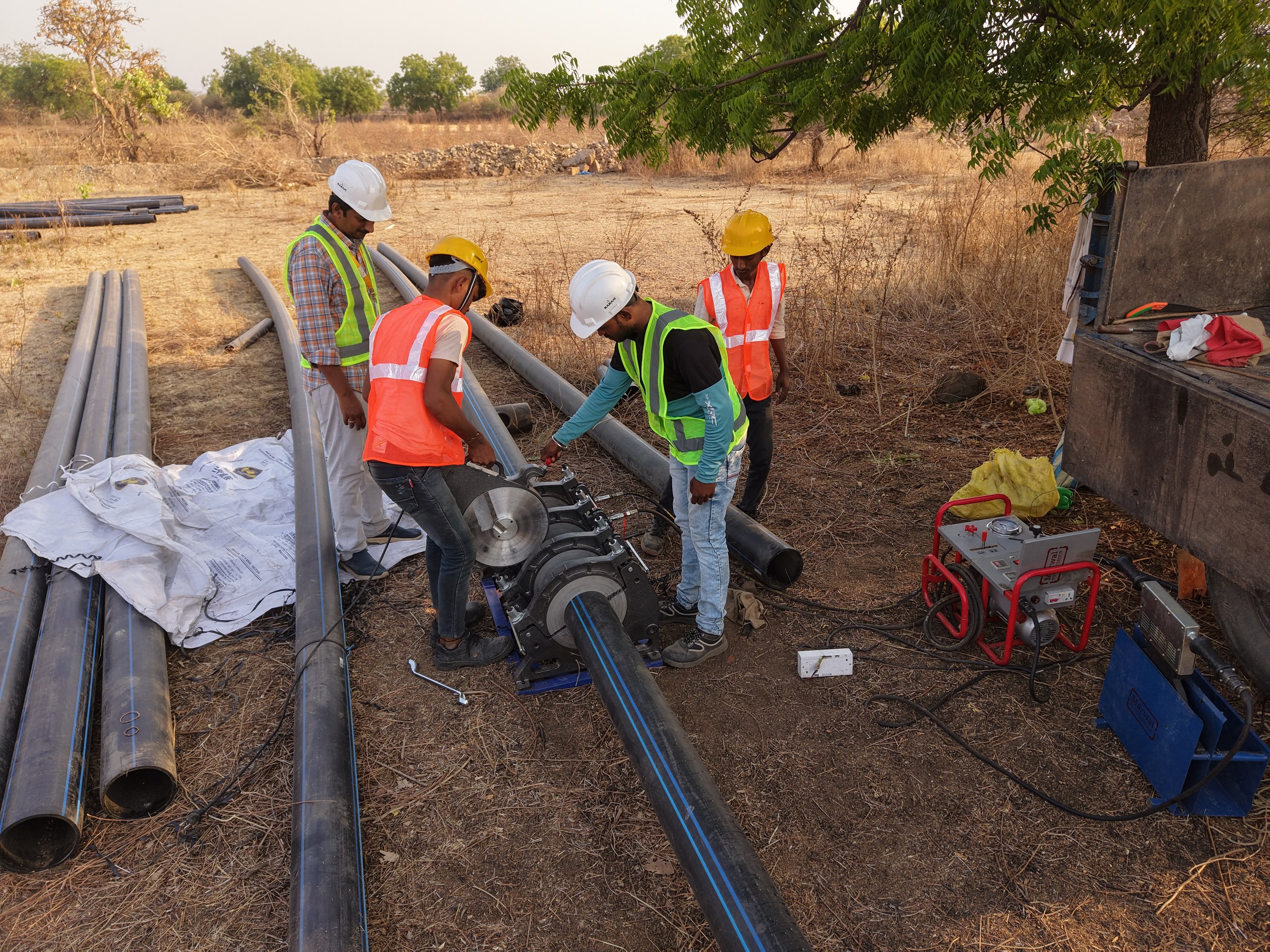 HDPE Pipeline Jointing Works