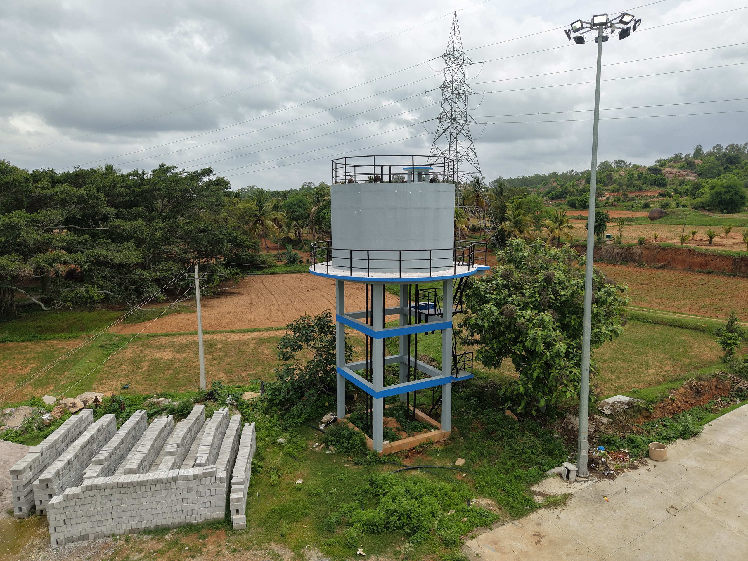 Completed Overhead Water Tank