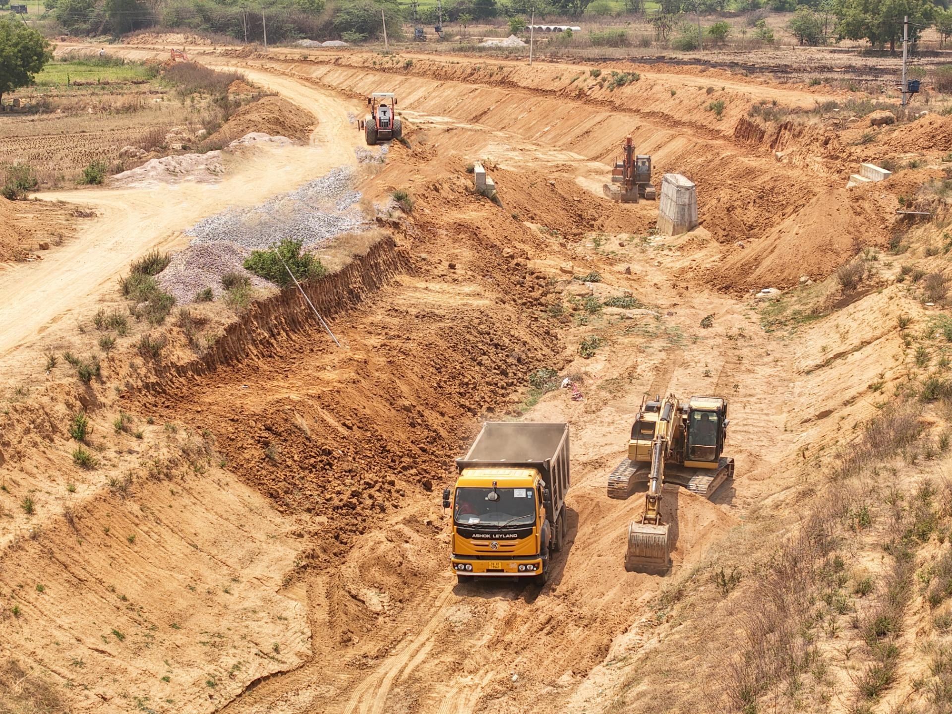 Canal Earthwork Excavation